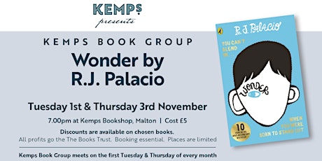 Book Club - Wonder by R.J. Palacio