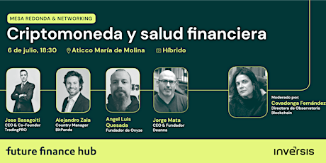 Imagen principal de Mesa Redonda & Networking: Criptomonedas y salud financiera