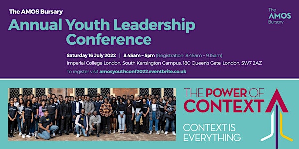 The AMOS Bursary Annual Youth Leadership Conference 2022