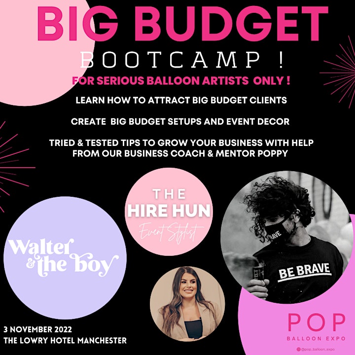 Big Budget Bootcamp - Manchester ! image