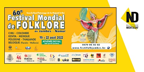 60ème Festival Mondial de Folklore de Jambes-Namur billets