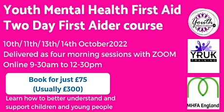 Youth Mental Health First Aid two day course