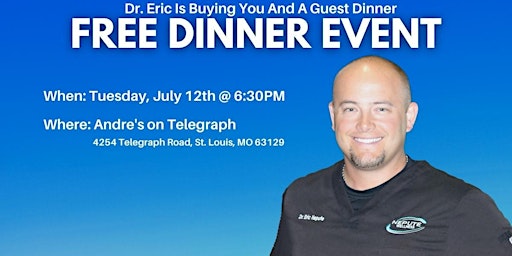 FREE Dinner Event with Dr. Eric (Beat Pain Naturally)