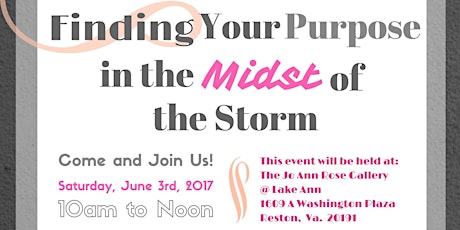 Finding Your Purpose In The Midst Of The Storm primary image