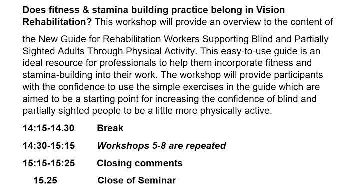 BCU & RWPN Rehabilitation Work Seminar 2022 image
