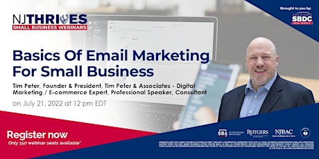 Basics Of Email Marketing For Small Business tickets