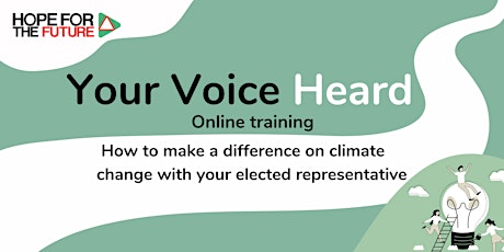 Your Voice Heard Online Training tickets