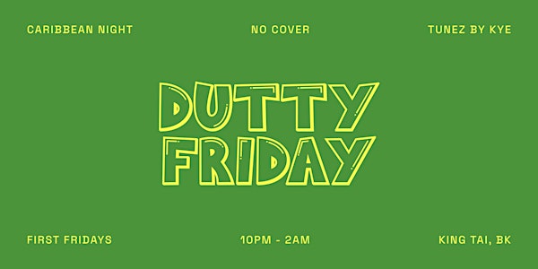Dutty Friday: Caribbean Night