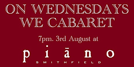 On Wednesdays We Cabaret! tickets