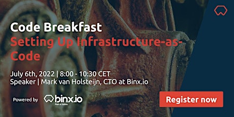 The Best Approach for Setting Up Infrastructure-as-Code | Code Breakfast tickets