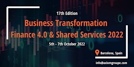 Business Transformation Finance 4.0 and Shared Services 2022 entradas