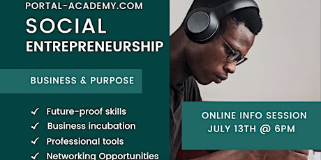 Portal Academy SDG & Social Entrepreneurship Course Info Session tickets