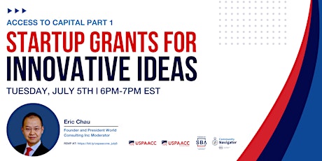 Access to Capital Part 1: Startup Grants for Innovative Ideas tickets
