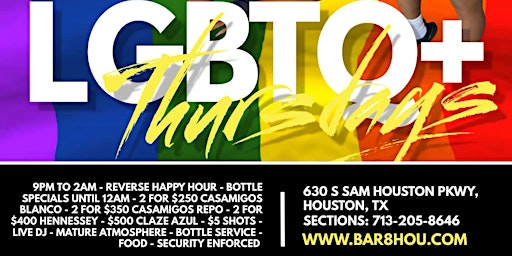 Hauptbild für Love Is Love LGBTQ+ Thursdays @ Bar 8