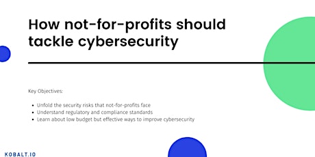 On-demand Webinar: How not-for-profits should tackle cybersecurity