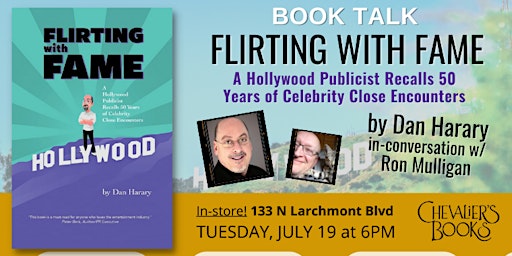Book talk! Dan Harary's FLIRTING WITH FAME, in-conversation w/ Ron Mulligan