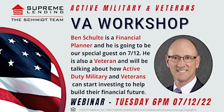 ACTIVE MILITARY & VETERANS - FREE ON LINE WORKSHOP ON FINANCIAL PLANNING tickets