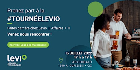 Tournée Levio • Recrutement TI - Infonuagique & Infrastructure • Québec billets