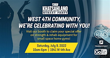 Khatsahlano Street Party at Fitness Town Kitsilano