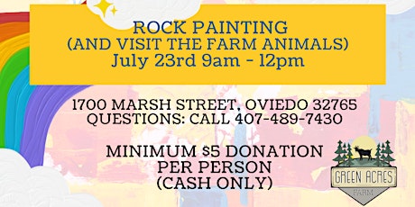 Imagen principal de Rock Painting and Open Hours at the Farm