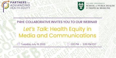 Let's Talk: Health Equity in Media and Communications tickets