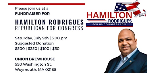 Hamilton Rodrigues For Congress Fundraiser Event