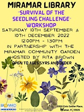 "Survival of the  Seedling challenge" Workshop (In-Person)