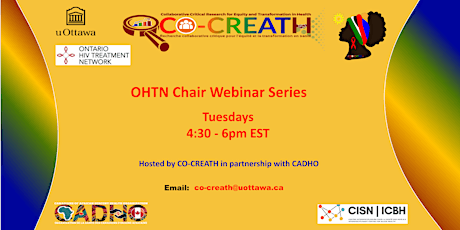 OHTN chair webinar in Black Women's HIV prevention and care tickets