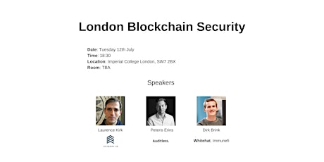 London Blockchain Security launch tickets