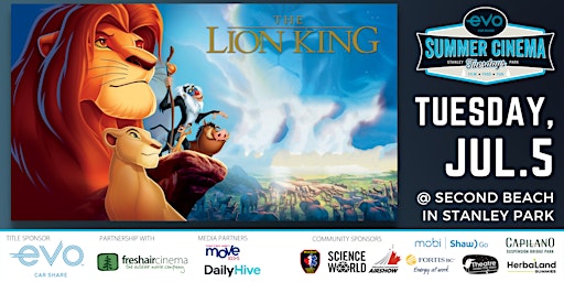 Outdoor Movie - VIP Seating - THE LION KING - Evo Summer Cinema