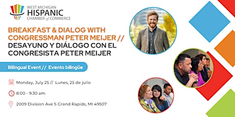 Breakfast & Dialog with Congressman Peter Meijer //  Desayuno y Diálogo tickets