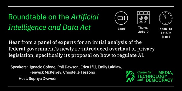 Roundtable on the Artificial Intelligence and Data Act