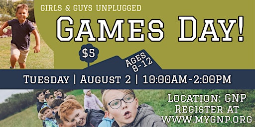 Girls & Guys Unplugged Games Day!