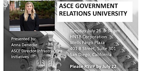 ASCE Government Relations University tickets