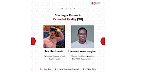 AMA Session with Ian and Hammed(Starting a Career in XR) tickets