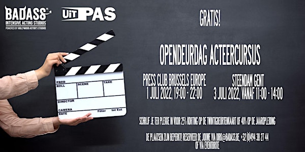 Gratis opendeurdag acteerlessen en zangcursus in Gent