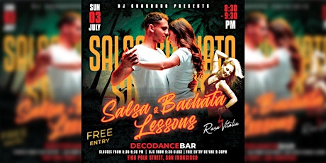 Latin Sundays Presents: Free Salsa&Bachata Lessons by Rasa Vitalia, Sun 7/3 tickets