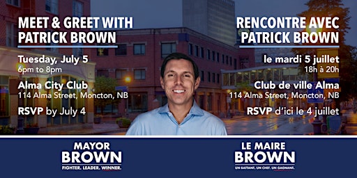 Moncton Meet And Greet With Mayor Patrick Brown