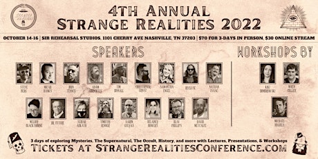 Strange Realities Conference 2022 tickets