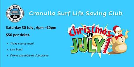 Cronulla SLSC Christmas in July tickets