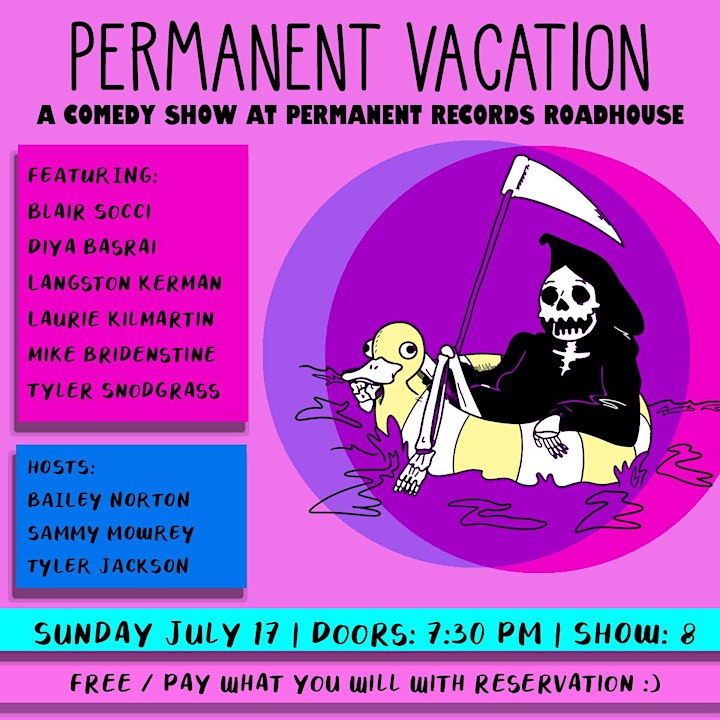 Permanent Vacation Comedy Show at Permanent Records Roadhouse image