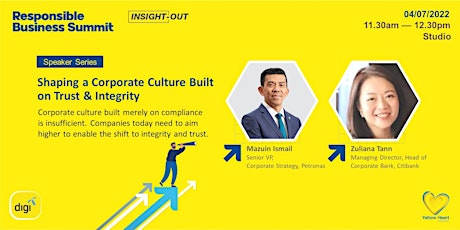 Shaping a Corporate Culture Build on Trust & Integrity @ Studio / Workplace