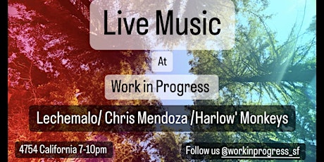 Live music at Work in Progress tickets