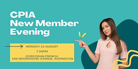 August CPIA New Member Evening tickets