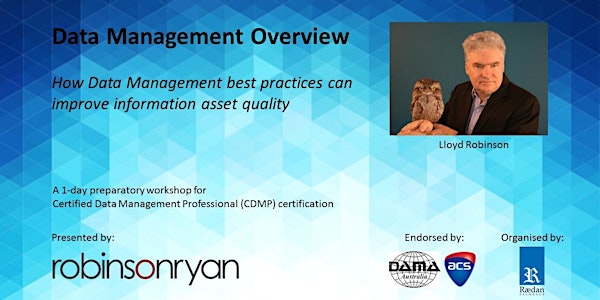 Canberra Training: Data Management Overview