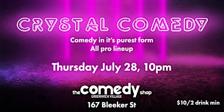 Crystal Comedy at The Comedy Shop tickets