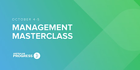 Management Masterclass | October 4-5 primary image