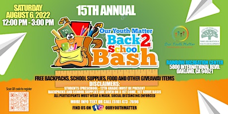15th  Annual Back to School Bash tickets