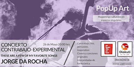 Imagen principal de PopUp Art presenta Concierto de Contrabajo Experimental con Jorge da Rocha 