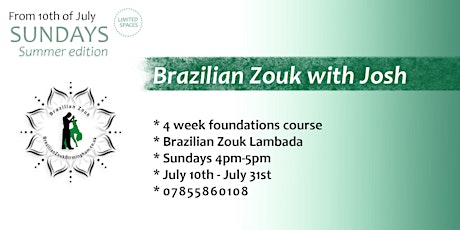 FREE Tuesday Taster - Absolute Beginners Brazilian-Zouk Class and Social tickets